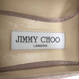 Jimmy Choo Jaida Glitter Smoking Slippers Pink Size 38 Slip-On Flats