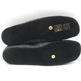 Prada Drawstring Slippers Dark Gray Flannel Size 37 NEW