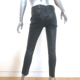 Vince Stretch Leather Skinny Pants Black Size 6
