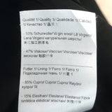 Escada Straight Leg Trousers Black Wool-Blend Size 34