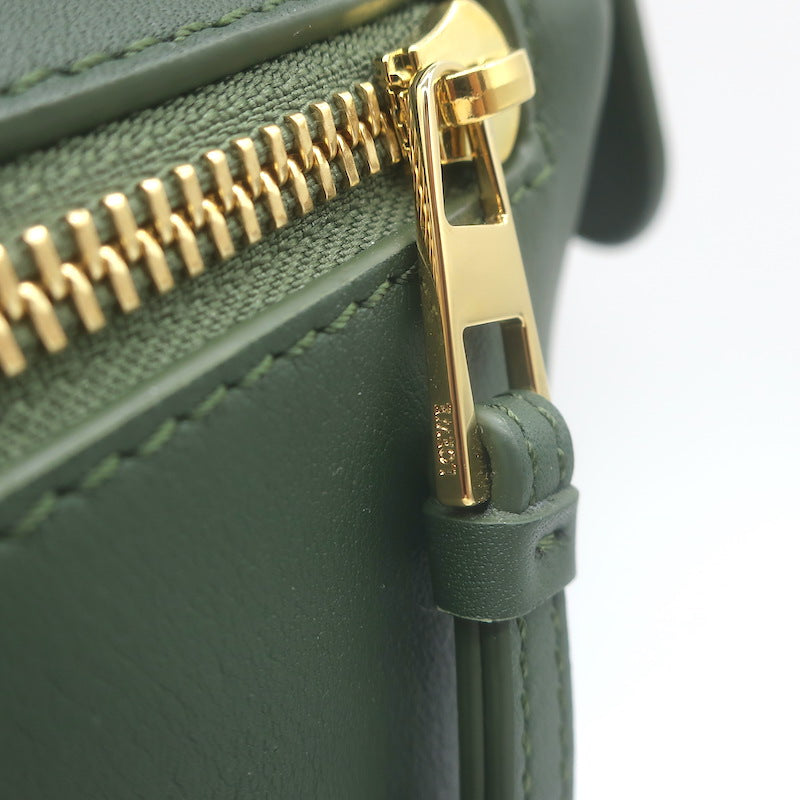 Loewe Small Puzzle Edge Bag Forest Green Leather Crossbody
