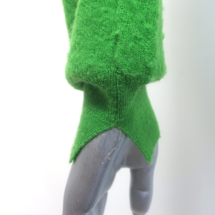 Celine Crewneck Sweater Green Lightweight Wool Size Medium