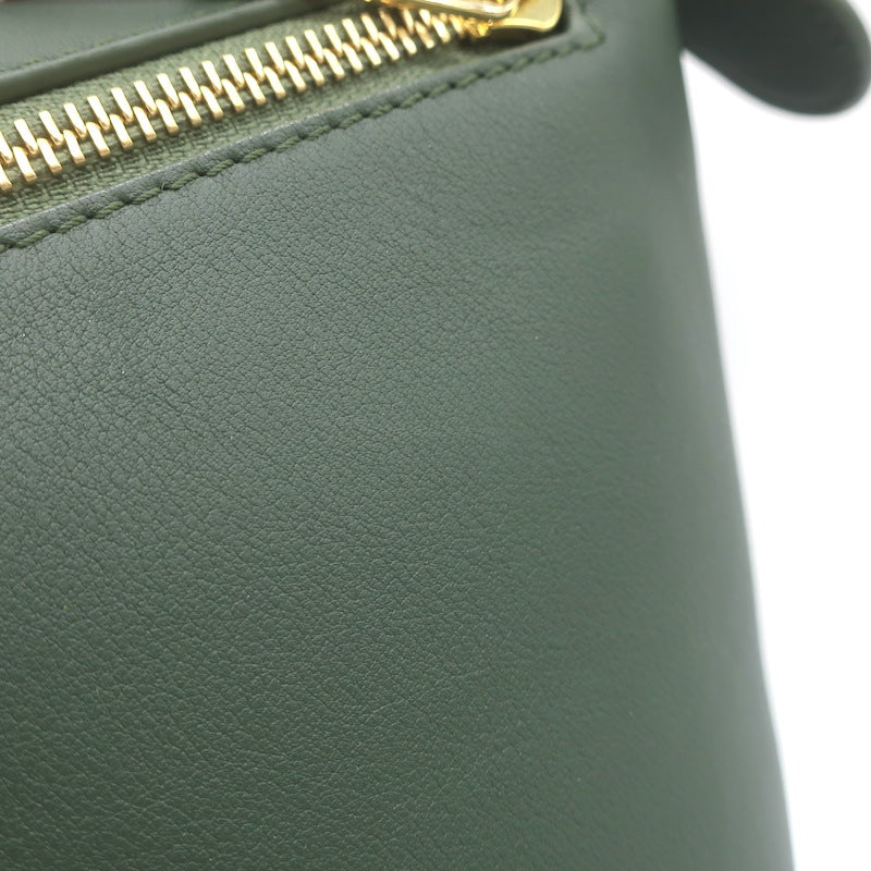 Loewe Small Puzzle Edge Bag Forest Green Leather Crossbody