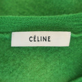 Celine Crewneck Sweater Green Lightweight Wool Size Medium