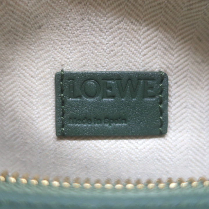 Loewe Small Puzzle Edge Bag Forest Green Leather Crossbody