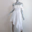Isabel Marant Etoile Timoria Asymmetric Dress White Broderie Anglaise Size 36