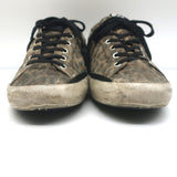 Golden Goose Superstar Sneakers Metallic Leopard Print Suede Size 38