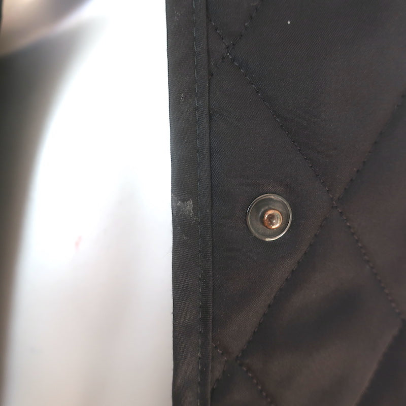 Burberry London Quilted Snap-Front Jacket Black Size Small