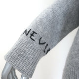 Zadig & Voltaire Markus Rock n Roll Cashmere Sweater Light Gray Size Extra Small