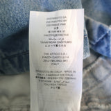 The Attico Lula Denim Mini Skirt Blue Cotton-Blend Size 28