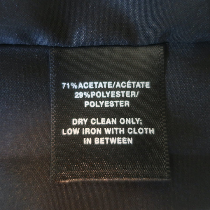 Lafayette 148 Longline Blazer Black Crepe Size Medium Open-Front Jacket