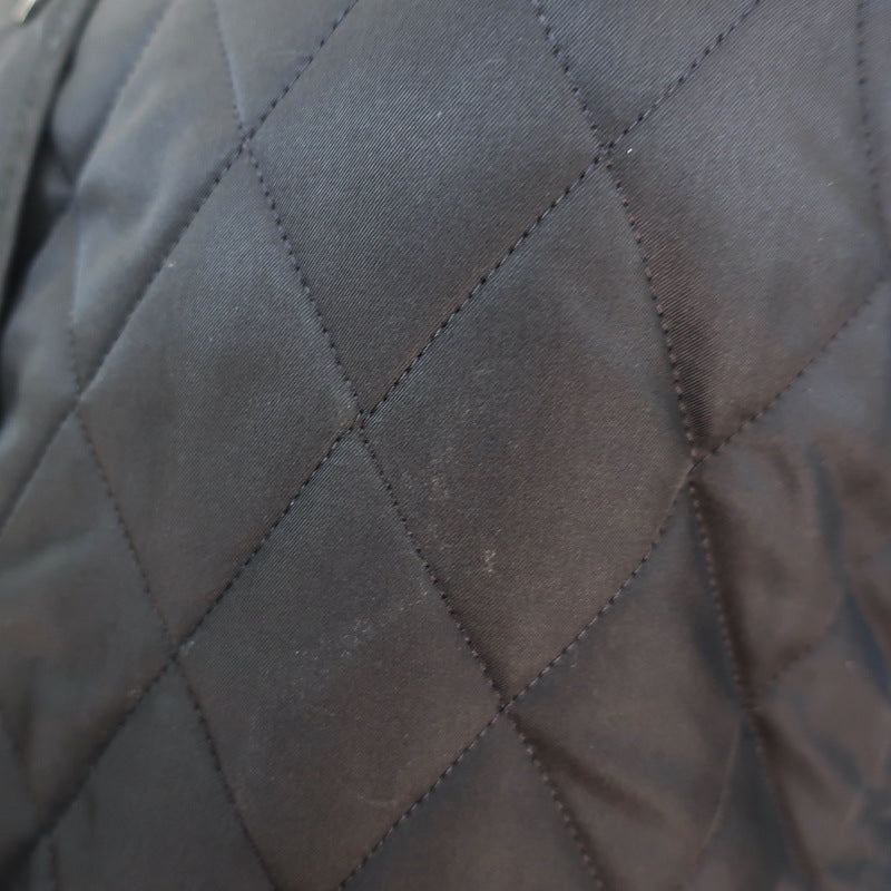 Burberry London Quilted Snap-Front Jacket Black Size Small