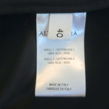 Altuzarra Benny Lace-Up Top Black Silk Size 40 Long Sleeve Blouse