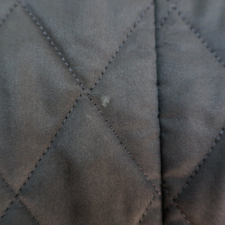 Burberry London Quilted Snap-Front Jacket Black Size Small