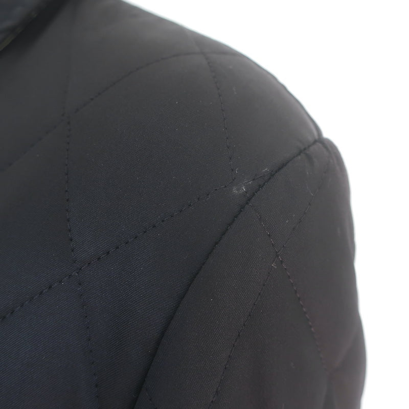 Burberry London Quilted Snap-Front Jacket Black Size Small