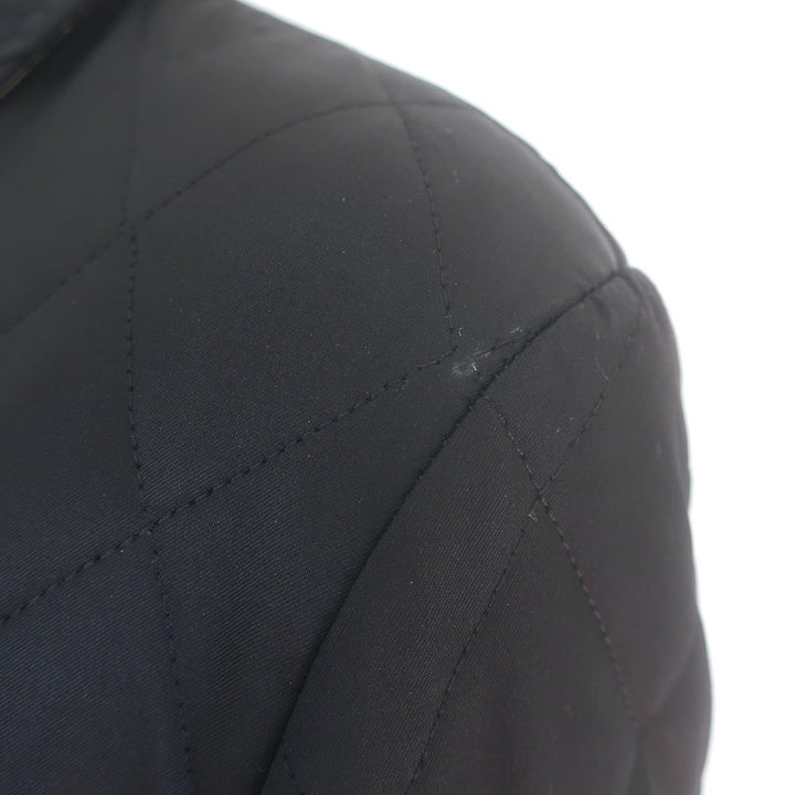 Burberry London Quilted Snap-Front Jacket Black Size Small