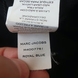 Marc Jacobs Crystal-Embellished Dress Blue/Black Colorblock Cotton Size Small