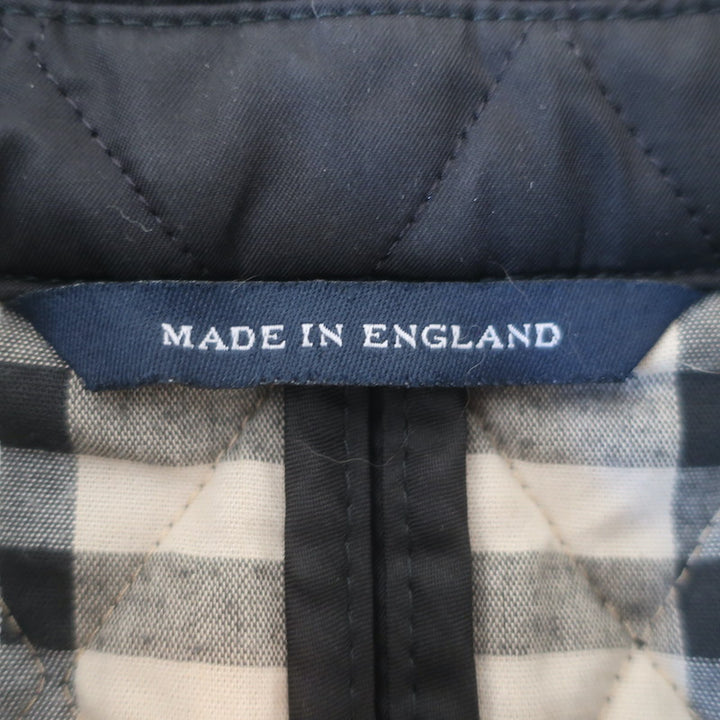 Burberry London Quilted Snap-Front Jacket Black Size Small
