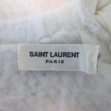 Saint Laurent Button-Back Angora Sweater Cream Size Medium