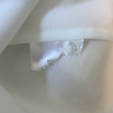 Anne Fontaine Eliame Lace-Overlay Blouse White Crepe Size 44 Button-Down Shirt