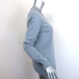 Brunello Cucinelli Cashmere V-Neck Sweater Dusty Blue Size Medium