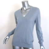 Brunello Cucinelli Cashmere V-Neck Sweater Dusty Blue Size Medium
