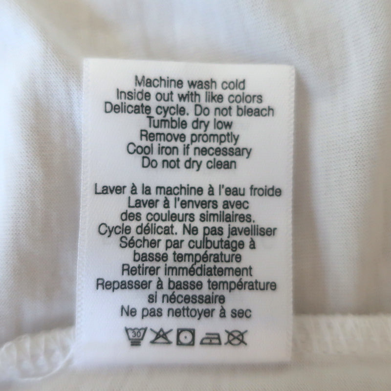 Veronica Beard Waldorf Ruched-Sleeve Tee White Cotton Jersey Size Small NEW