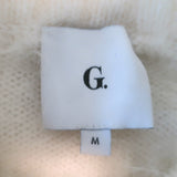 G. Label by goop Angora Crewneck Sweater White Size Medium