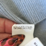 Brunello Cucinelli Cashmere V-Neck Sweater Dusty Blue Size Medium