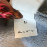 Brunello Cucinelli Cashmere V-Neck Sweater Dusty Blue Size Medium