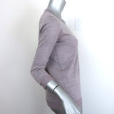 Amina Rubinacci Metallic Knit Crewneck Sweater Lavender Size 42