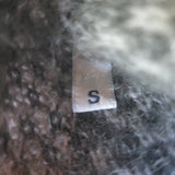 Moncler Girocollo Tricot Argyle Crewneck Sweater Gray Mohair-Blend Size Small