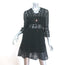 Self-Portrait Lace-Up Mini Dress Black Guipure Lace Size US 6 Bell Sleeve
