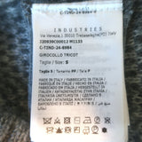Moncler Girocollo Tricot Argyle Crewneck Sweater Gray Mohair-Blend Size Small