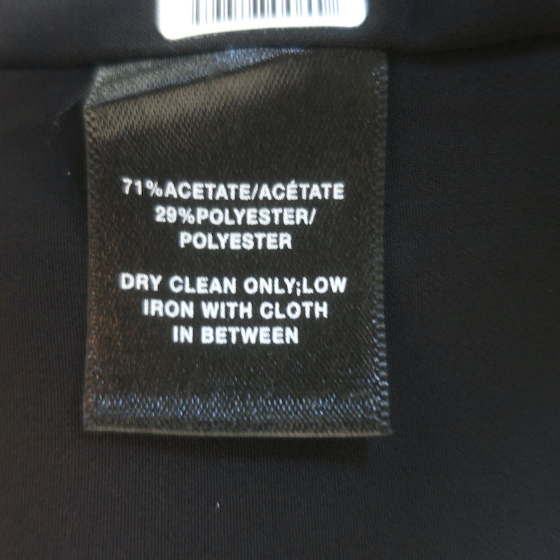 Lafayette 148 Cole Ruched-Sleeve Blazer Black Crepe Size Medium