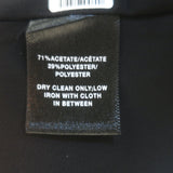 Lafayette 148 Cole Ruched-Sleeve Blazer Black Crepe Size Medium