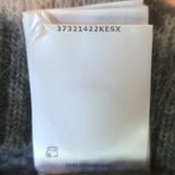 Moncler Girocollo Tricot Argyle Crewneck Sweater Gray Mohair-Blend Size Small