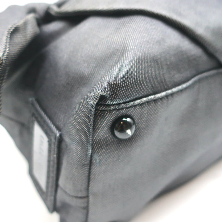 Valentino Bow Tote Dark Gray Coated Canvas Medium Shoulder Bag