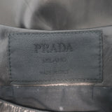 Vintage Prada Leather Mini Dress Black Size 42