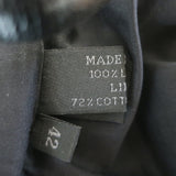 Vintage Prada Leather Mini Dress Black Size 42