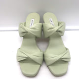 Aquazzura Twist 75 Sandals Cool Mint Leather Size 39 Double Band Heels