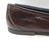 Dolce & Gabbana Eel Skin & Leopard Pony Hair Loafers Dark Brown Size 39.5