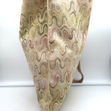 Missoni Messenger Bag Light Pink/Gold Lurex Knit Large Flat Crossbody NEW