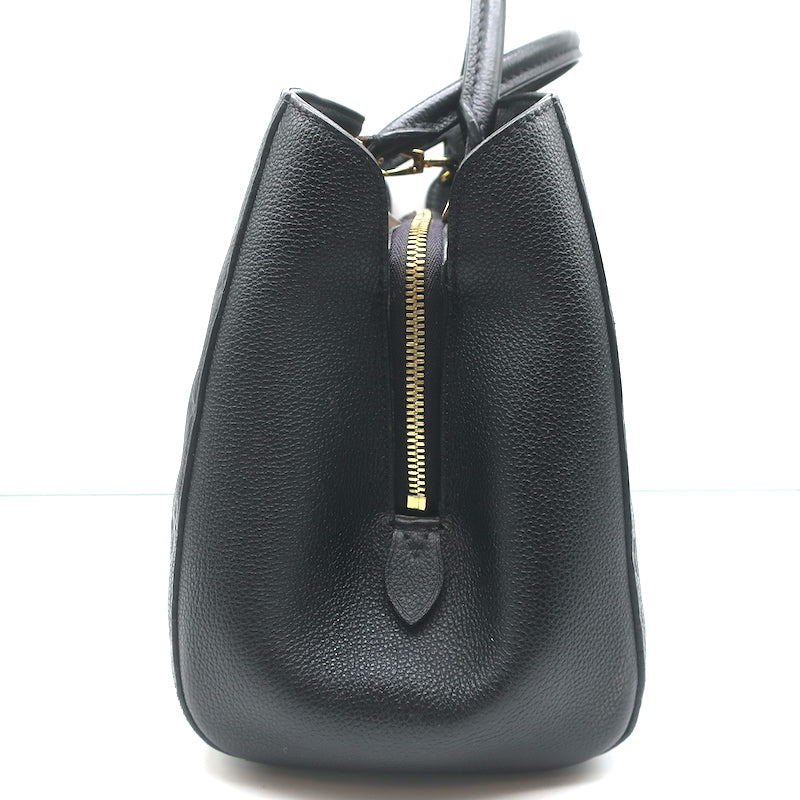 Louis Vuitton Montaigne MM Tote Black Empreinte Leather Shoulder Bag