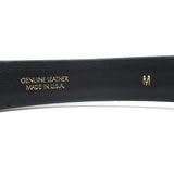 Oscar de la Renta Jewel Buckle Interchangeable Belt Navy & Black Size Medium