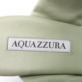 Aquazzura Twist 75 Sandals Cool Mint Leather Size 39 Double Band Heels