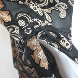 Lafayette 148 Metallic Paisley Burnout Tunic Top Black Size Medium