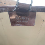 Max Mara Giardiniera Mini Tote Leather-Trimmed Beige Canvas Crossbody Bag