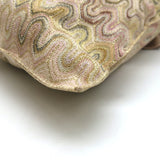 Missoni Messenger Bag Light Pink/Gold Lurex Knit Large Flat Crossbody NEW