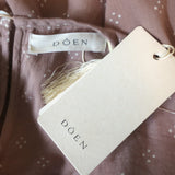 Doen Sage Maxi Dress Macaroon Printed Cotton Size Medium Balloon Sleeve NEW